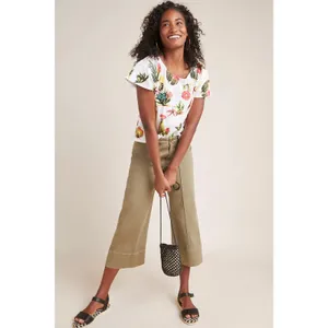 Anthropologie Eva Franco Cactus Tee Women's Blouse Top Shirt‎ S Cacti Succulent thumbnail 3
