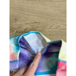 EUC Nike One Women's Mid-Rise 7" Tie-Dye Bike Shorts Multicolor training size S thumbnail 5