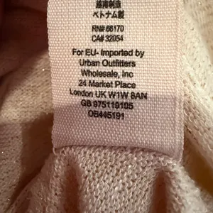 Free People Palmer‎ Shimmer Striped Knit Top Women's Large Ivory Gold Boho Y2K thumbnail 13