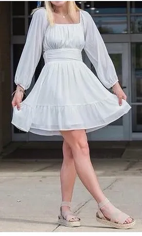 Amazon Dress Mini White thumbnail 1