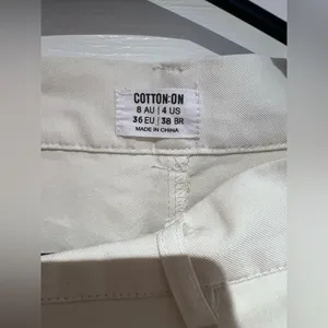 Cotton On White Pants Relaxed Fit thumbnail 2