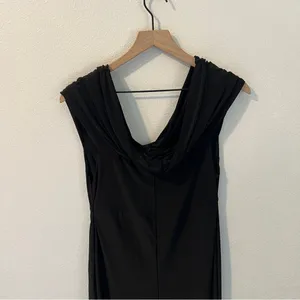 CLUB L LONDON Off The Shoulder Black Maternity Bardot‎ Fitted Jumpsuit thumbnail 8