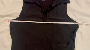 Tzu Tzu Black Sleeveless Golf Polo Top – Size Small thumbnail 5