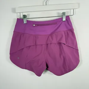 Lululemon Speed Up Short High Rise Long 4" Lined Vivid Plum Athletic Gym Women 2 thumbnail 3