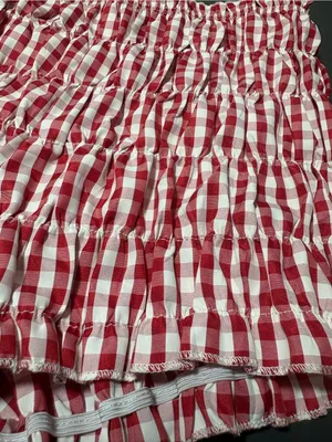 Red Gingham Smocked Shorts thumbnail 4