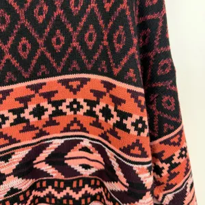 Wrangler Retro Southwestern Turtleneck Sweater Large Boho‎ Aztec Western Cozy thumbnail 3