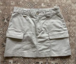 Abercrombie Beige Cargo Skirt thumbnail 1