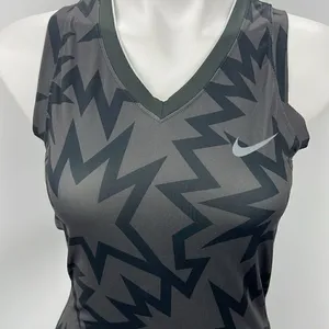 Nike Pro sleeveless black and gray tank size small thumbnail 1