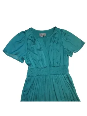 NWT by Anthropologie The Somerset Maxi in Turquoise Lumensilk Edition Dress XL thumbnail 6
