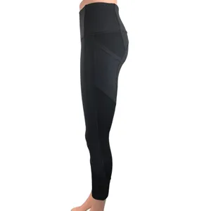 Lululemon Women's Black High Rise Elastic Waistband Ankle Activewear Leggings 4 thumbnail 2