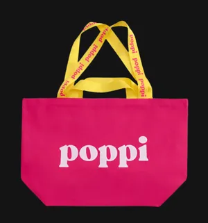 Poppi canvas tote bag Pink thumbnail 1