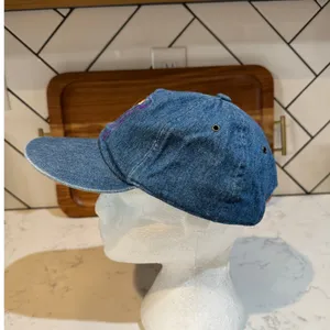 vintage 90s Disney Winnie the Pooh "Tigger" Denim Baseball Cap OS vacation thumbnail 3