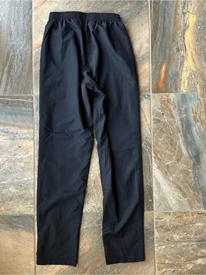 Under Armour Women's XS Black Woven Track Pants Mesh Lined Loose Fit Warmups thumbnail 5
