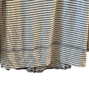 Liz Claiborne Weekend Women's Cowl‎ Neck Striped Sweater Black Size L thumbnail 4
