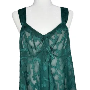 Victoria's Secret Vintage 80s/90s L Gold Label Satin Chemise Babydoll Slip Dress thumbnail 4