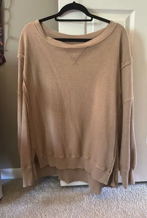 Aerie Waffle Knit Sweater thumbnail 1