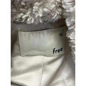 Aritzia Wilfred Cream Faux Fur Robe Collar Long Sleeve Cardigan Coat Jacket Sz S thumbnail 3