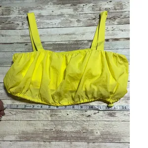 Daily Drills Bubble Bra Size Small Yellow Athleisure Active Trendy thumbnail 5
