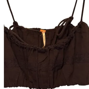 Free People Black Crop‎ Top nwt thumbnail 2