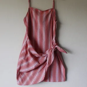 Forever 21 Coral/salmon striped mini dress thumbnail 2
