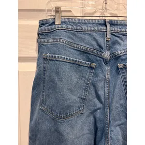 Old Navy Sky-Hi Wide Leg‎ Jeans Braided Side Seam Medium Wash Denim Womens 12 thumbnail 6