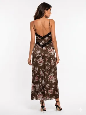 Brock Collection x H&M Woodsy Floral Slip Dress Lace Trim Cottagecore S thumbnail 10