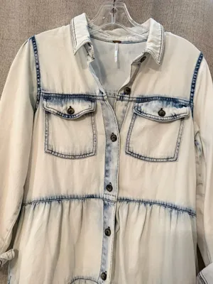 Free People Nicole Denim Shirtdress | M thumbnail 3