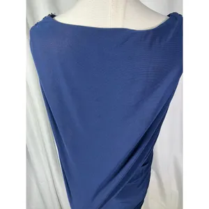 Midnight Velvet Womens Navy Blue Embellished Ruched Evening Gown‎ Dress Size 6 thumbnail 6