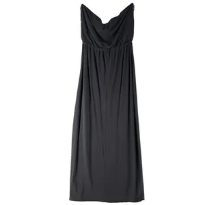 Express‎ Gray Stretch Knit Sequin Embellished Strapless Maxi Dress Dress Slit L thumbnail 2