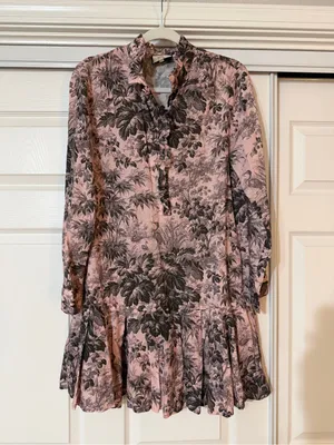 TUCKERNUCK Tate Dress in Lilac Pink Toile thumbnail 4