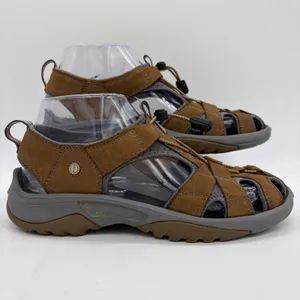 Privo by‎ Clarks Womens 7 Sandals Joyner Brown Leather Hiking Walking Outdoors thumbnail 2
