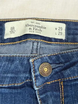 Abercrombie & Fitch Skinny Denim Jeans Women's Size 8R W29 L29 Dark Wash thumbnail 6
