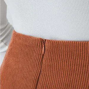 Halara NWT High Waisted 2-in-1 A Line Mini Corduroy Skort Women’s XL Baked Clay thumbnail 4