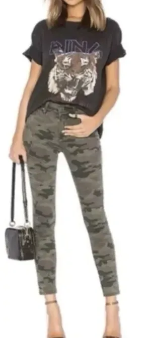 Hudson Barbara Super Skinny Camo Jeans Women's Size 31 Stretch thumbnail 1