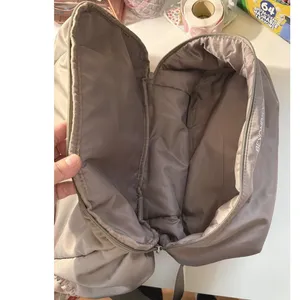 Beyond Yoga Go To Backpack Taupe Gray Nylon Gym Yoga Bag with‎ Shoe Compartment thumbnail 8