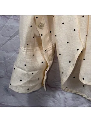 H&M Women's Small Polka Dot Button-Up Shirt thumbnail 5
