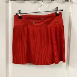 Rust Pleated Mini Skirt thumbnail 6