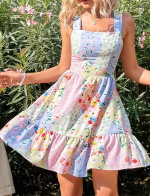 SHEIN Multi Color Dress thumbnail 1