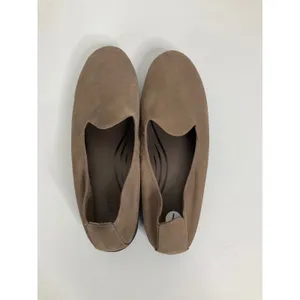 Aetrex Liz Taupe‎ Brown Leather Orthotic Slip On Loafers Platform Shoes BW502W 7 thumbnail 5