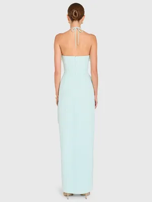 Amanda Uprichard Alessandra Maxi Dress in Celadon M thumbnail 5