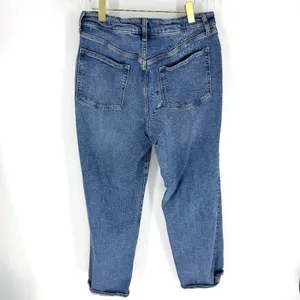 Old Navy O.G. Loose High Rise Distressed Jeans Size 14‎ thumbnail 4