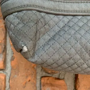 Vera‎ Bradley Quilted Tote Bag Purse Diamond Stitch Canvas Floral Lined Gray thumbnail 2