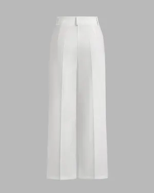 Petite Mid-Rise Pleated Straight Leg Pants Cider thumbnail 2