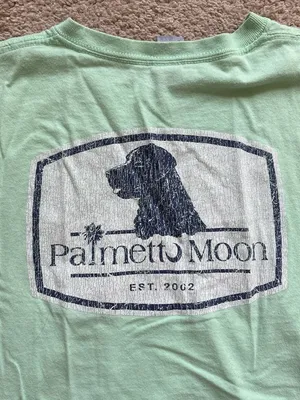 Sleeveless Mint Green Tank Top with Navy Dog Logo thumbnail 6