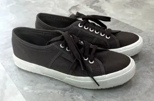 Superga Womens 41 1/2 or 8.5‎ or Mens 10 Grey Shoes Sneaker Skate Casual thumbnail 1