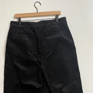PAIGE Tinesha Corduroy Wide Leg High Rise Pants Solid Black Stretch Size 10 thumbnail 10