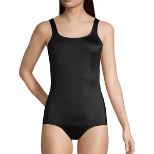 Lands End Black Tugless Low Leg Soft Cup One Piece Swimsuit Size 16W thumbnail 3
