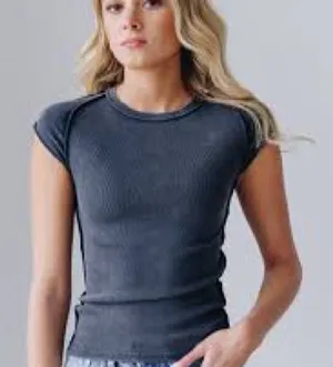 We The Free Free People Ever Had Ribbed Tee thumbnail 1