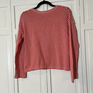 🚨 SALE ‼️ Tucker + Tate cropped striped knit sweater thumbnail 6
