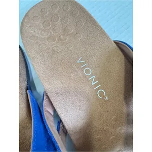 Vionic Blue Leather Strappy Sandals Womens 12 Comfort Summer Beachy Casual Shoes thumbnail 7